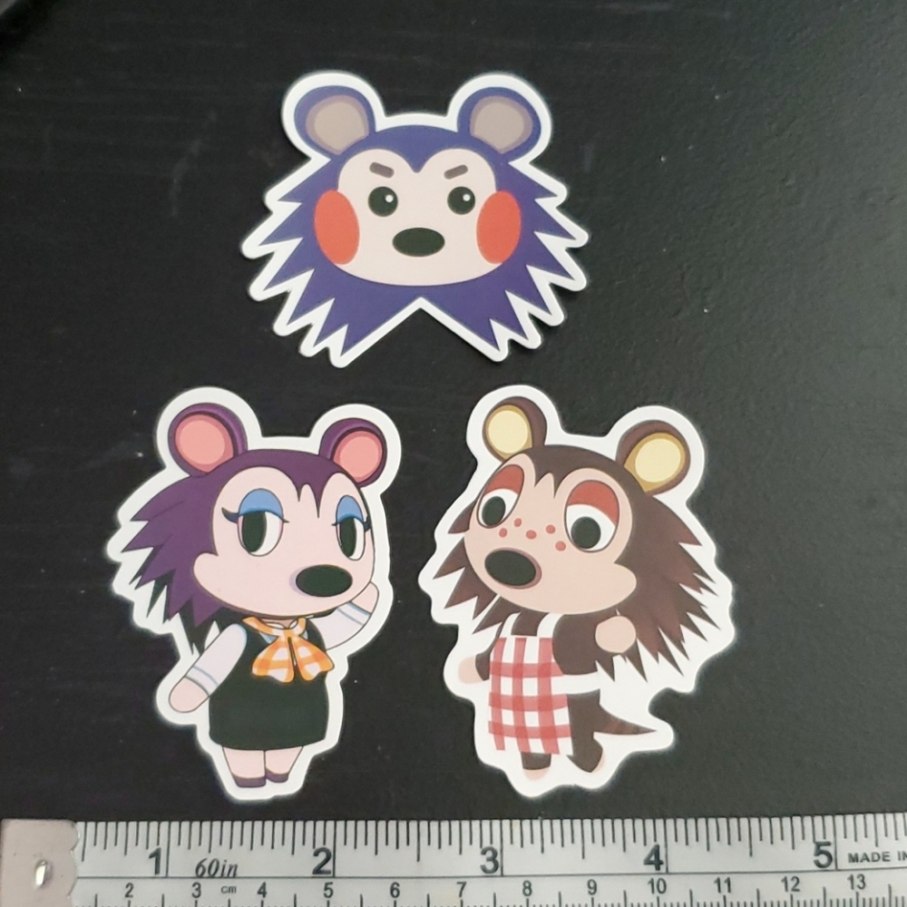 ACNH Mabel Sable and Label Stickers